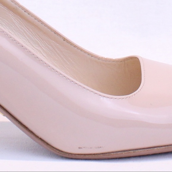 Prada Nude Calzature Donna Vernice Pumps, size 38 - Picture 4 of 8